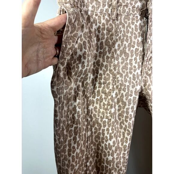 ANTHROPOLOGIE Women's The Wanderer Animal Print Jeans/Pants Brown Size 28 - Picture 4 of 11